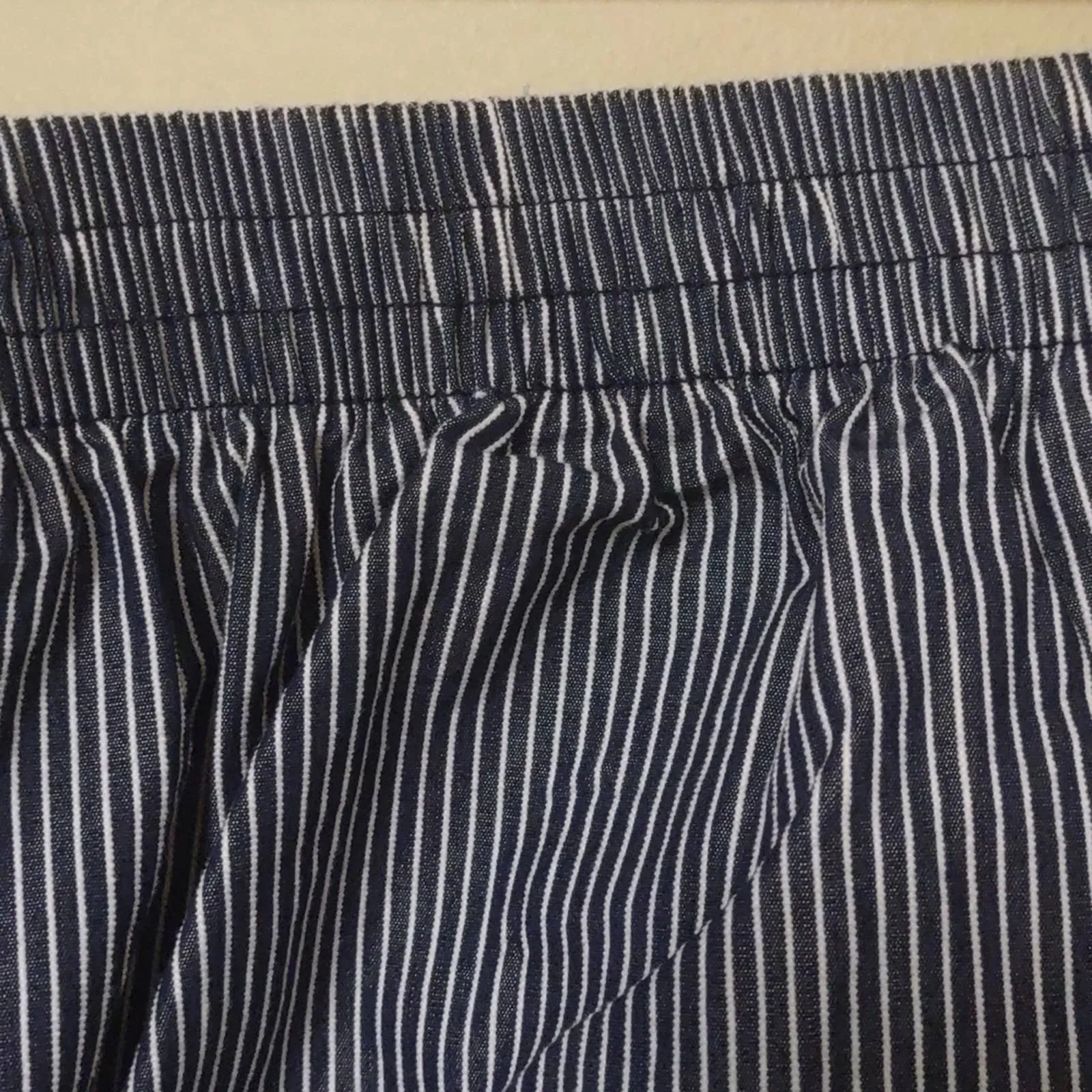 Alfred Dunner Sausalito Flat Front Pinstripe Pants Indigo/White