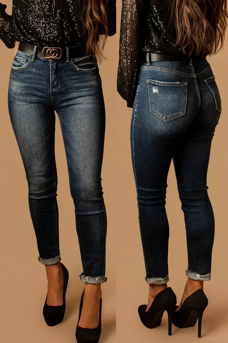 Amber Dark Wash Skinny Jeans | FINAL SALE