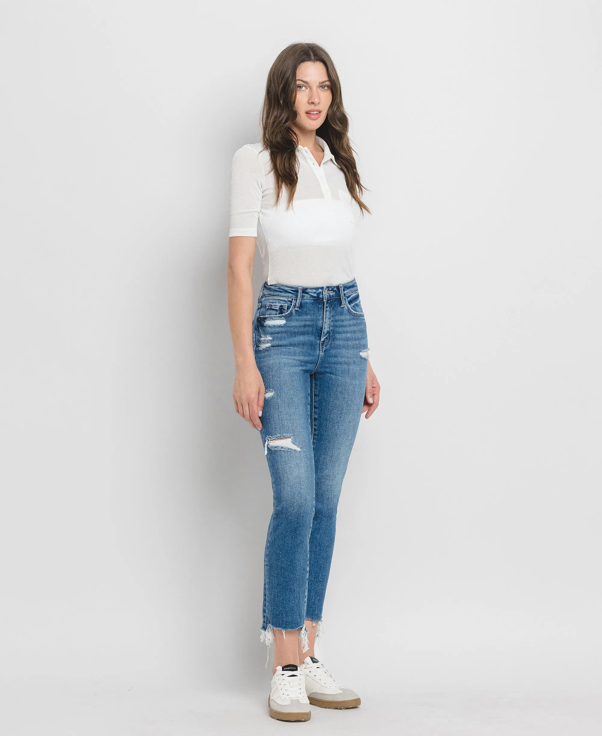 Ardor - High Rise Slim Straight Jeans