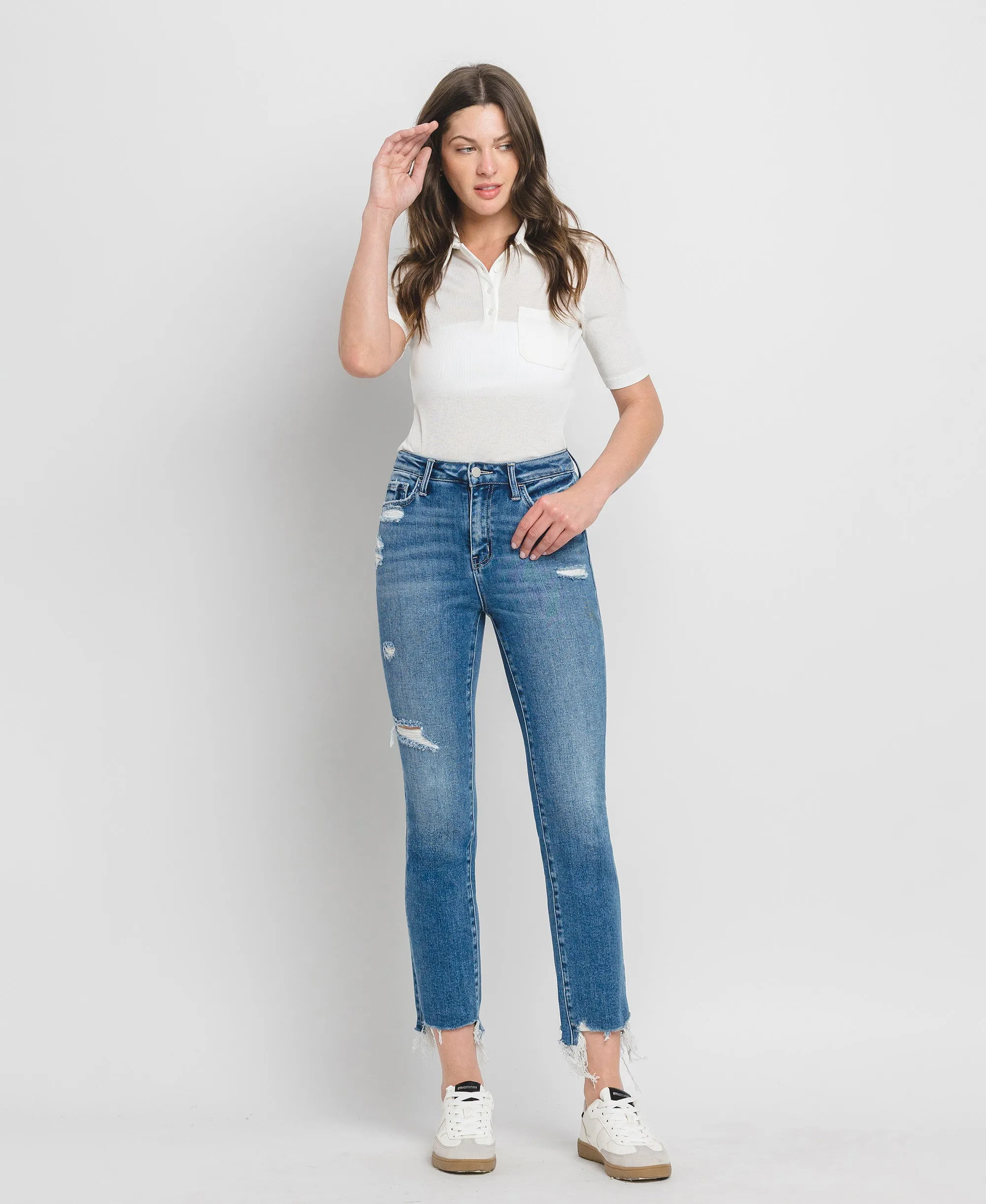 Ardor - High Rise Slim Straight Jeans