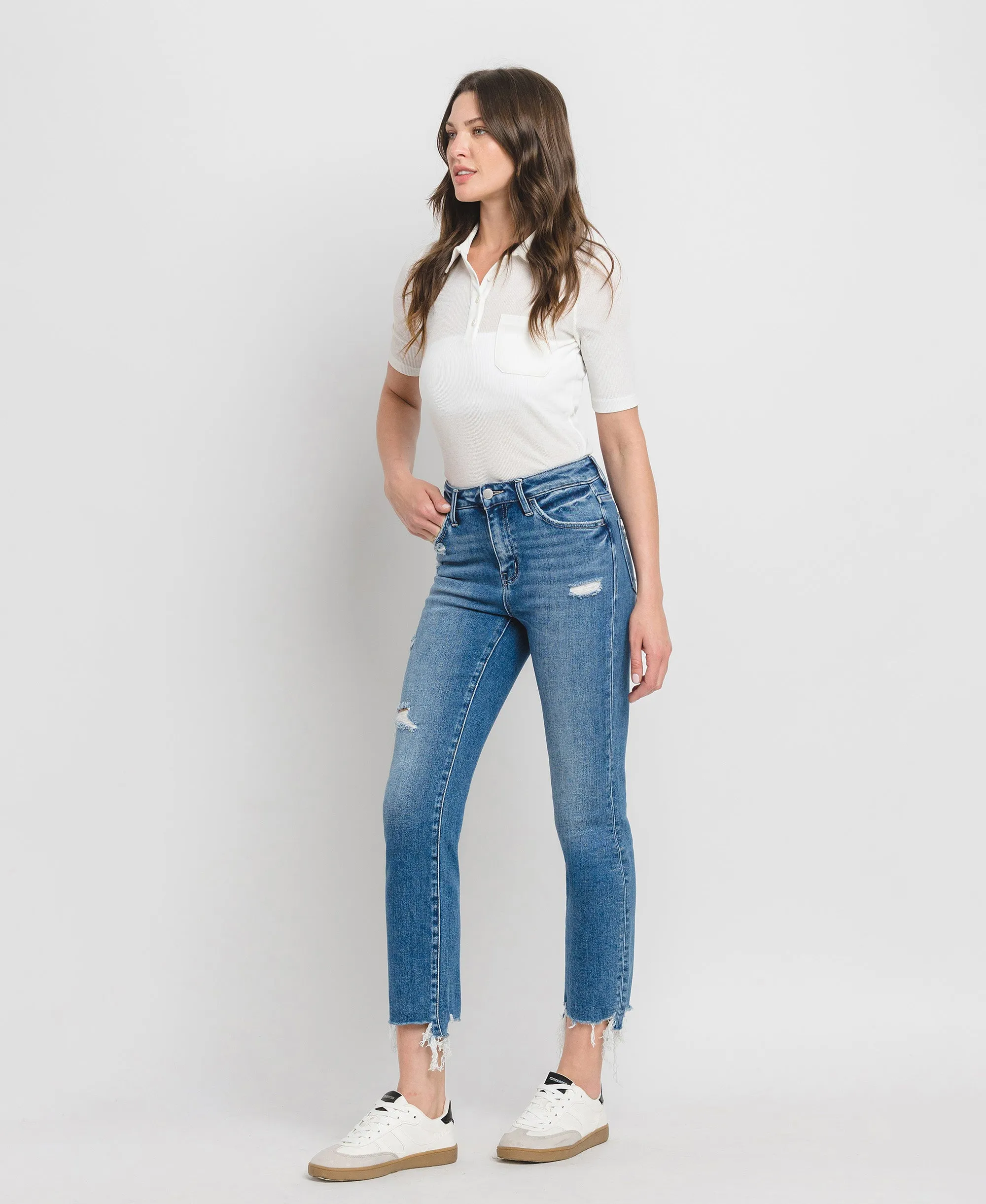 Ardor - High Rise Slim Straight Jeans