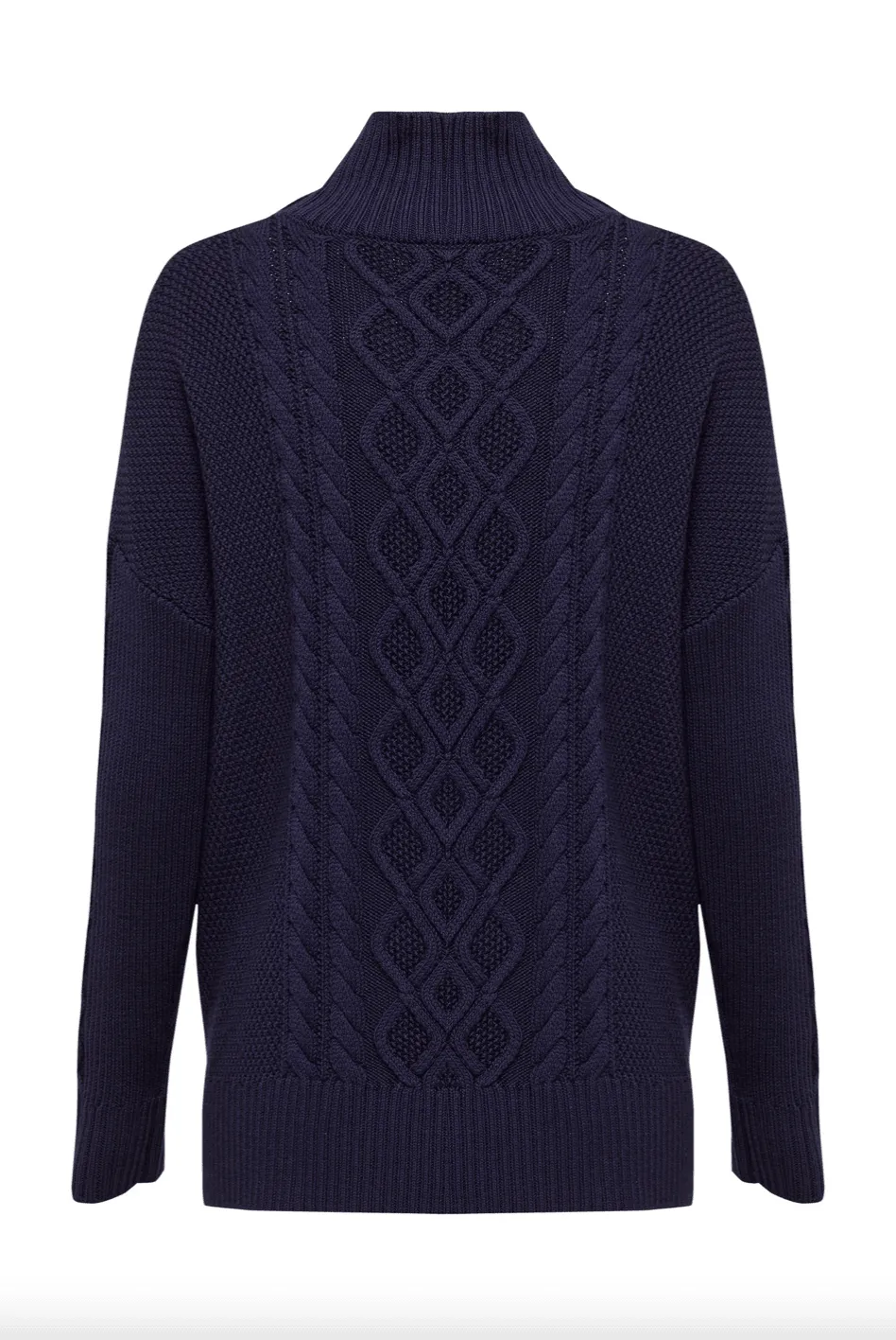 Augusta Chunky Cable Knit | Navy