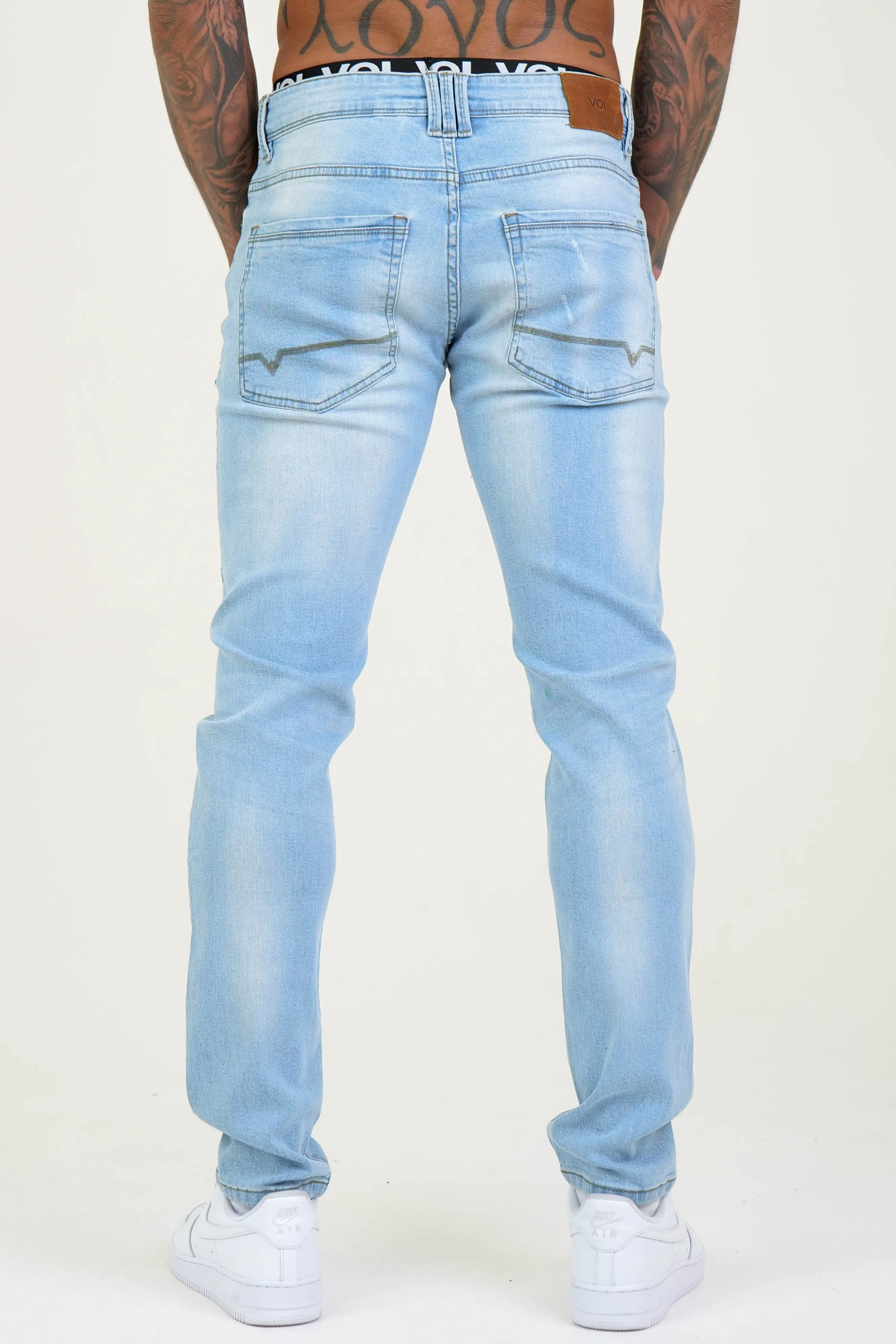 Belmont Tapered Jeans - Ice Blue