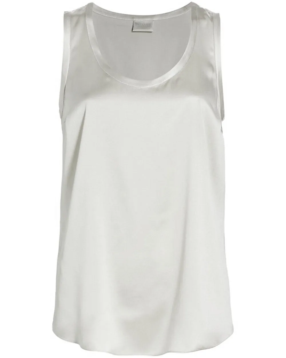 Bianco Silk Scoopneck Tank