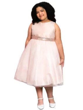 Big Girls Sequin Glitter Tulle Flower Girl Dress, Sizes 14.5-20.5