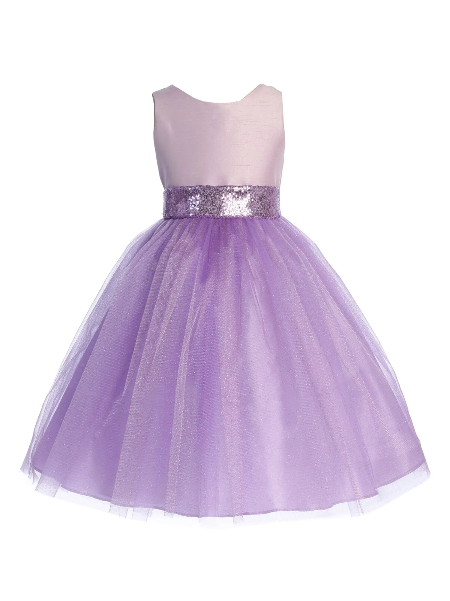 Big Girls Sequin Glitter Tulle Flower Girl Dress, Sizes 14.5-20.5