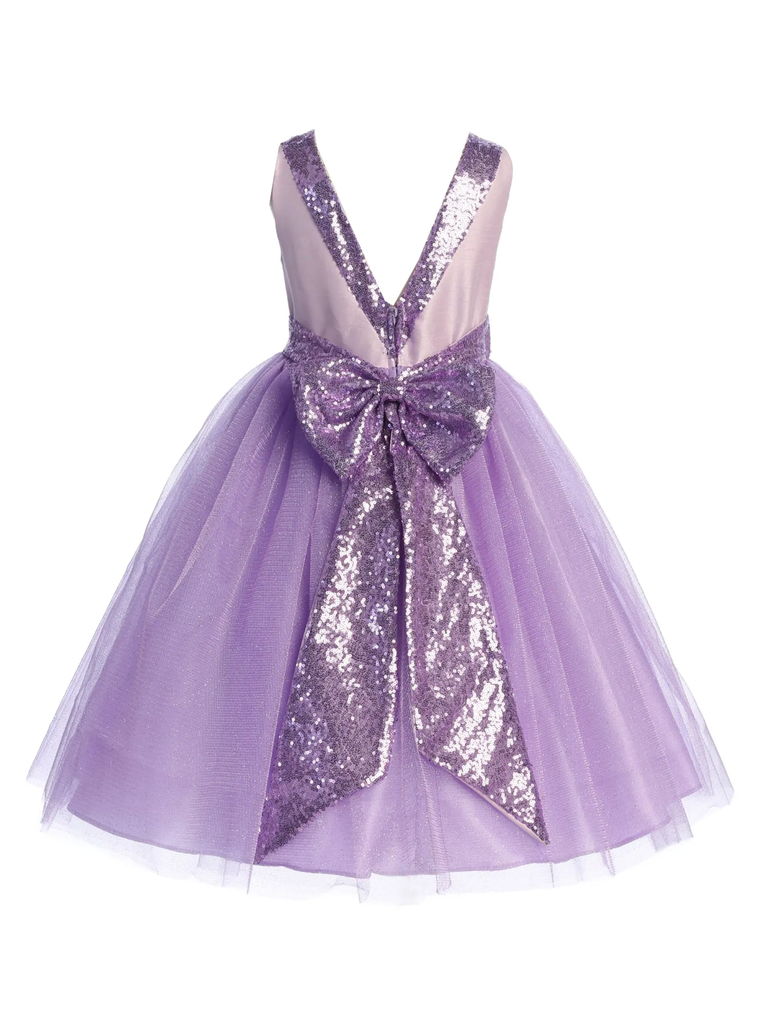 Big Girls Sequin Glitter Tulle Flower Girl Dress, Sizes 14.5-20.5