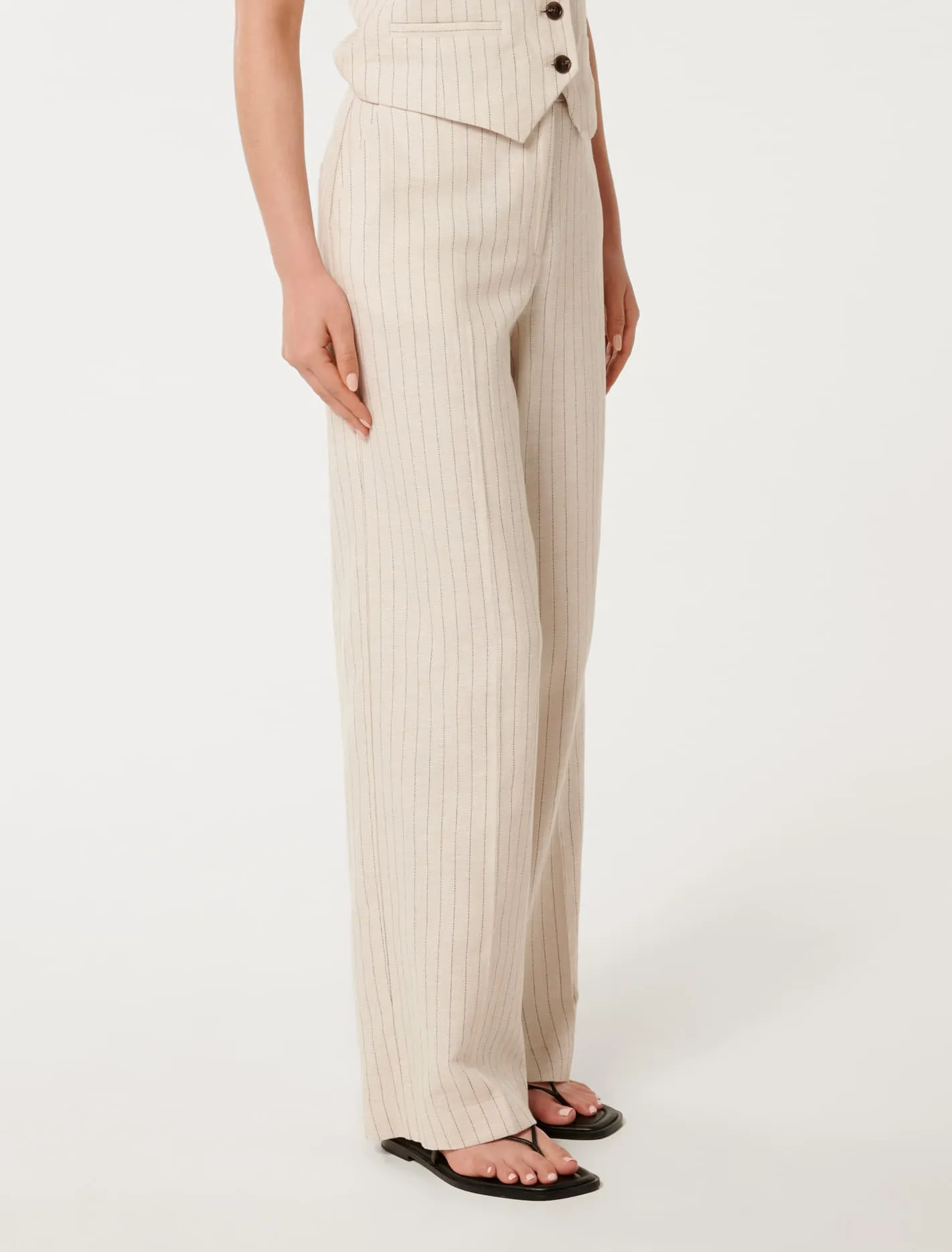 Blake Pinstripe Wide Leg Pants