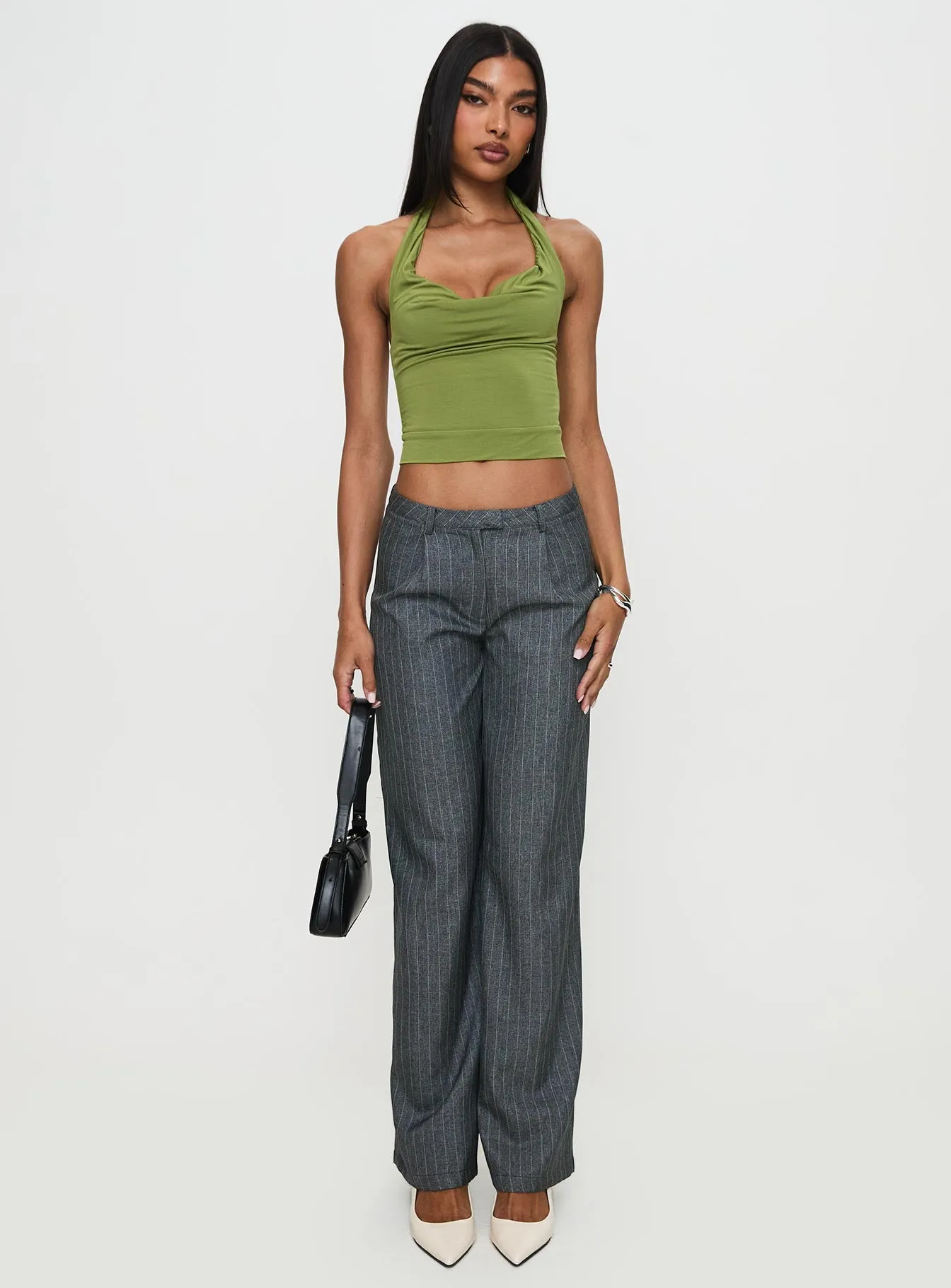 Broadcast Pants Grey Pinstripe