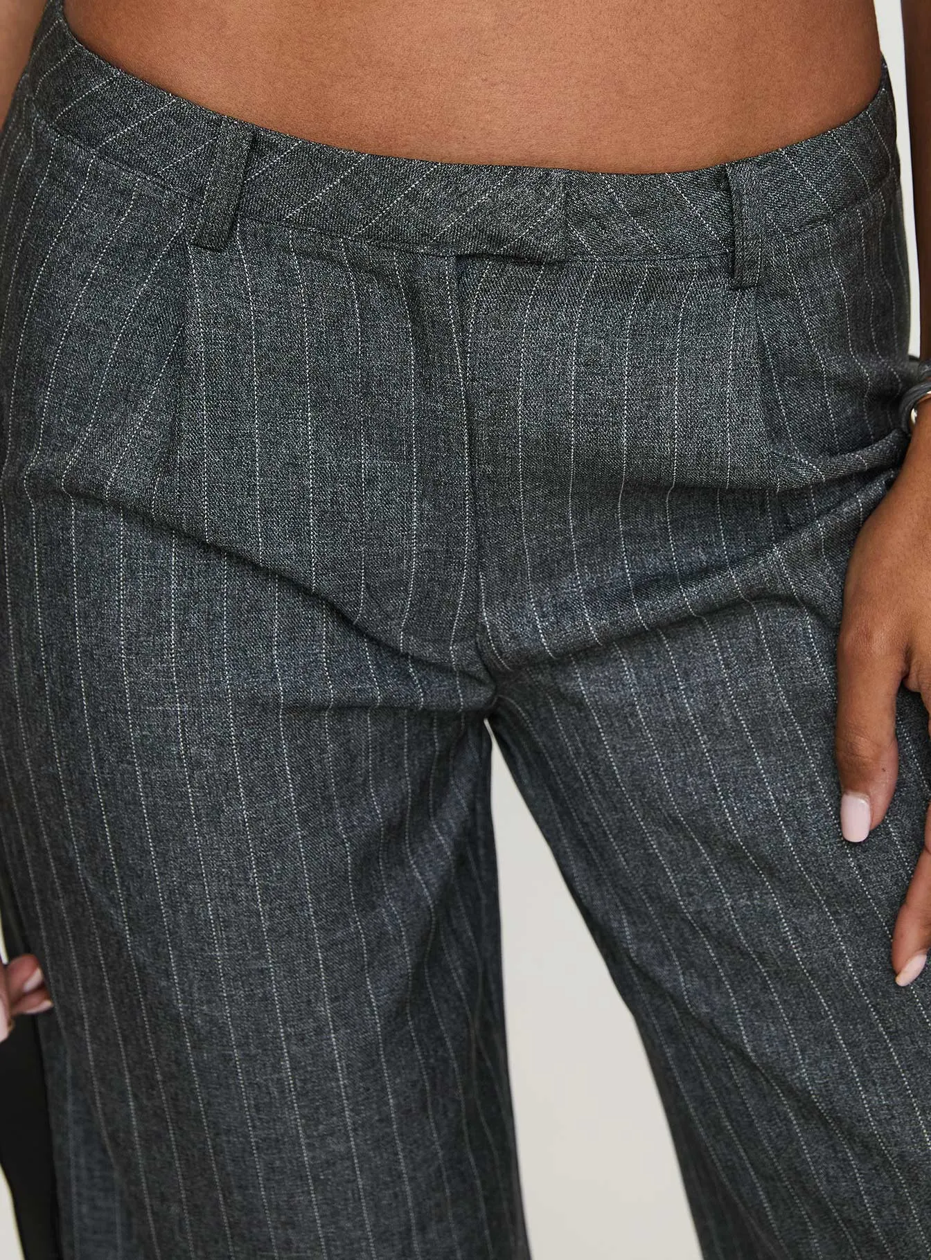 Broadcast Pants Grey Pinstripe