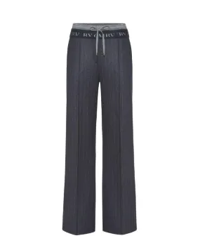 Cambio Ava Double Waist Pinstripe Pant