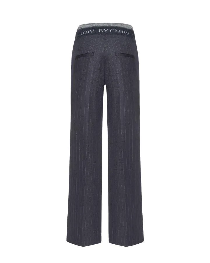 Cambio Ava Double Waist Pinstripe Pant