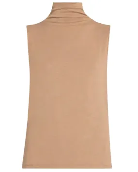 Cashew Sleeveless Turtleneck