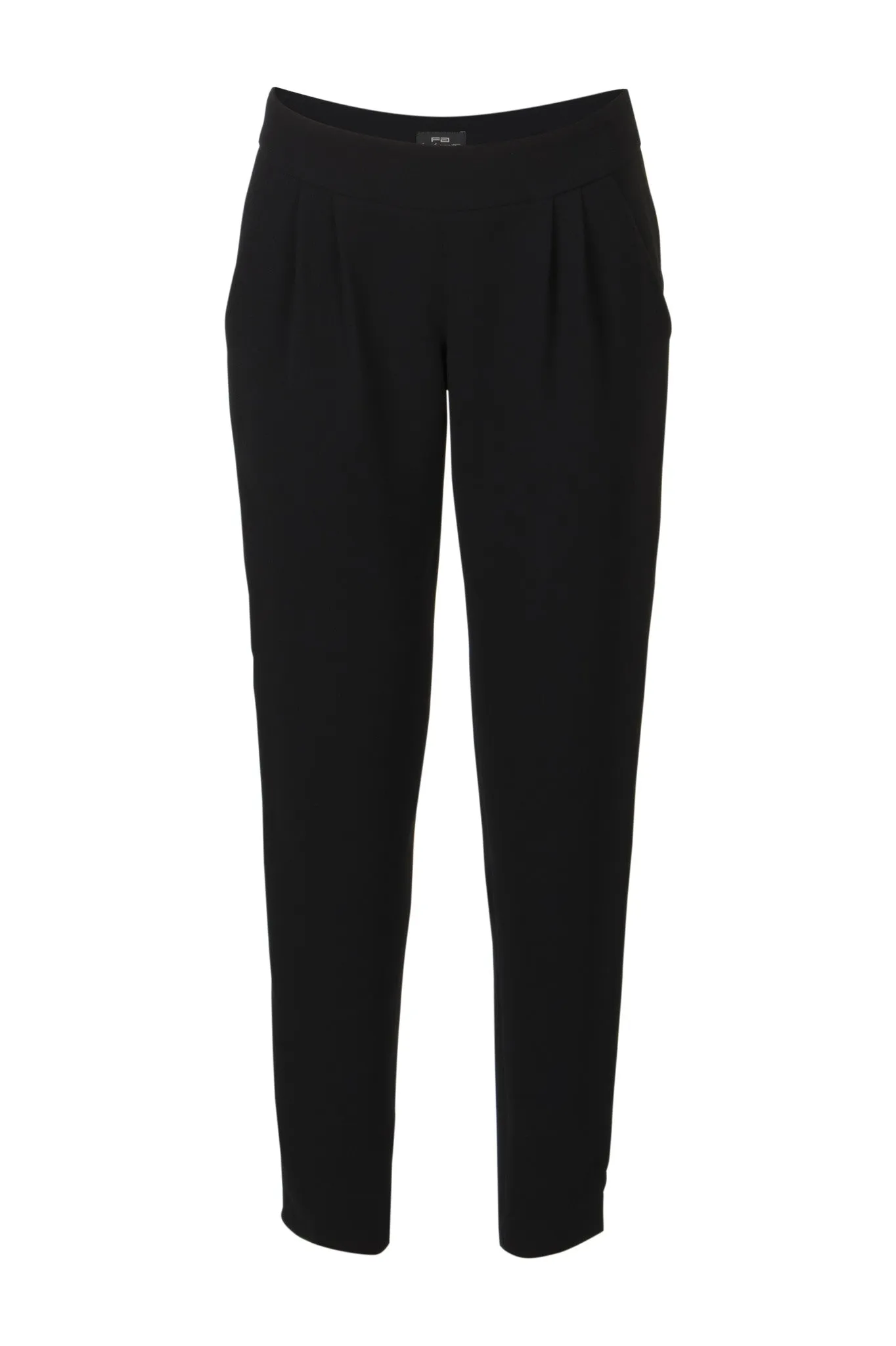 Crepe straight-leg pants