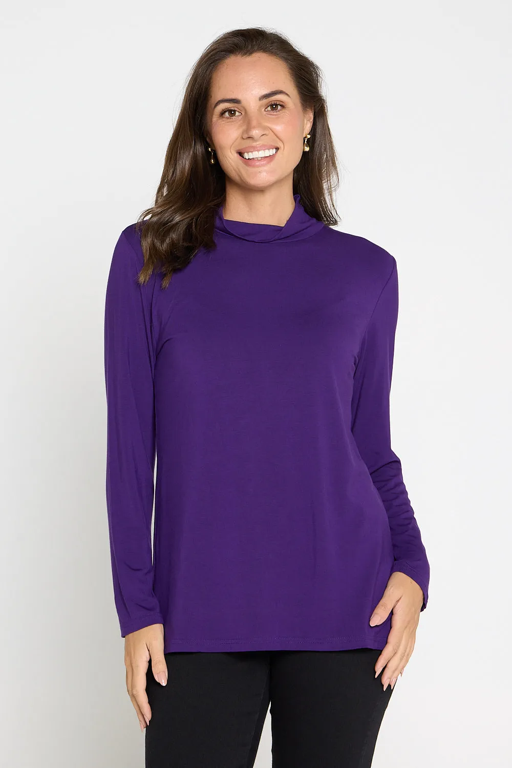 Deb Bamboo Skivvy - Eggplant