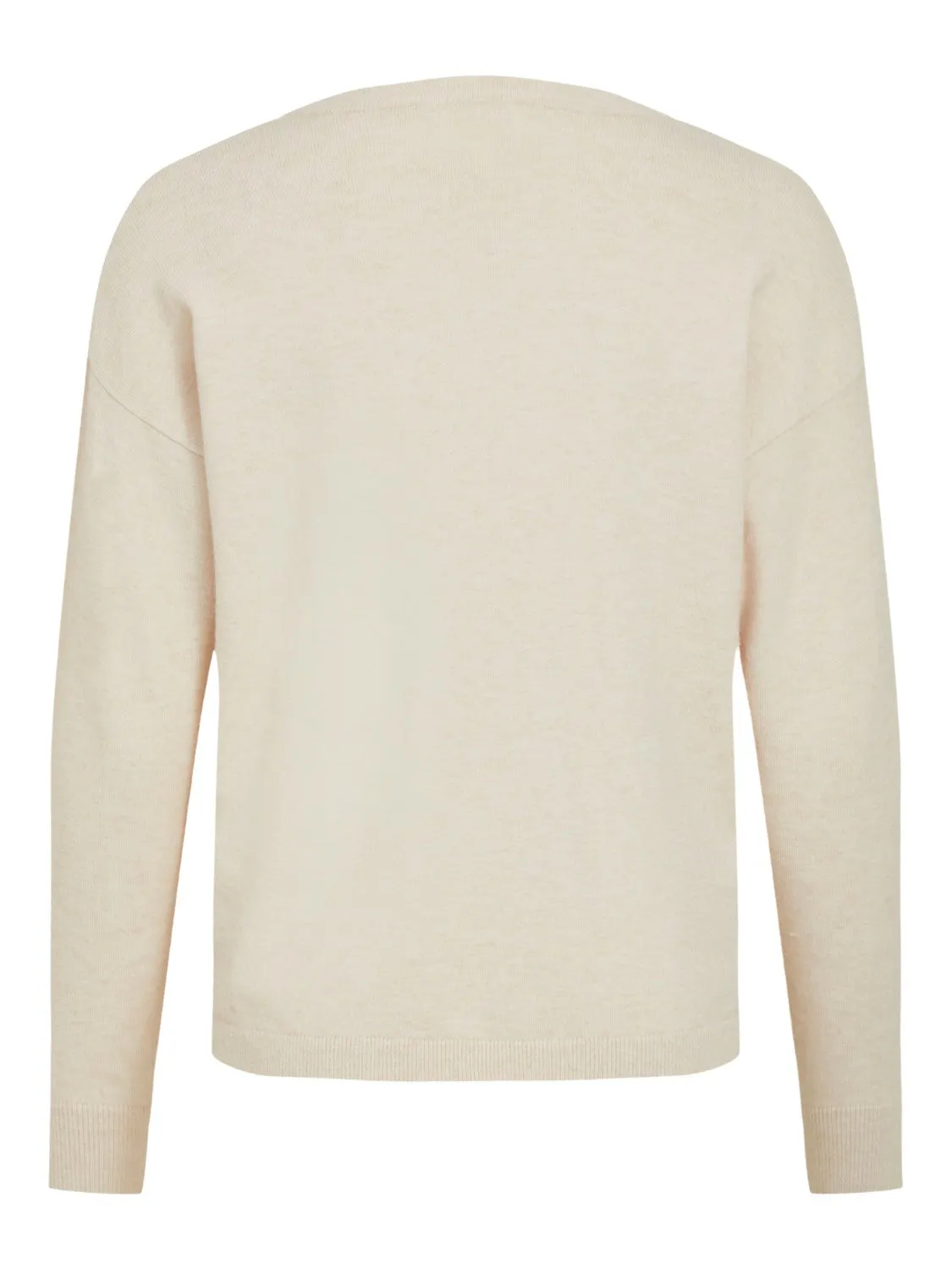 Eleana V-Neck Jumper (Sandshell)