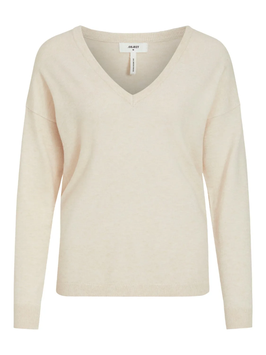 Eleana V-Neck Jumper (Sandshell)