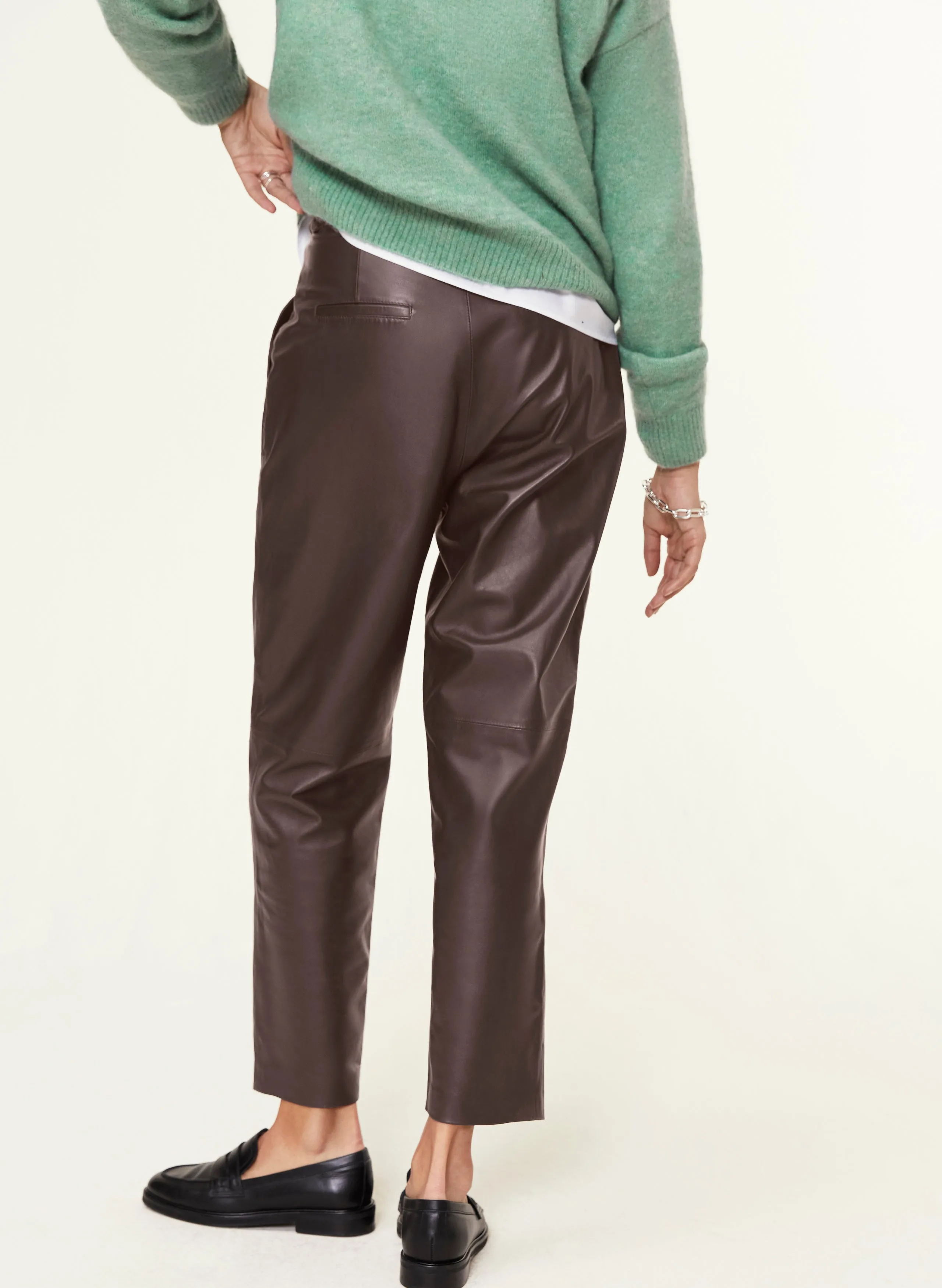 Faiza Leather Trousers