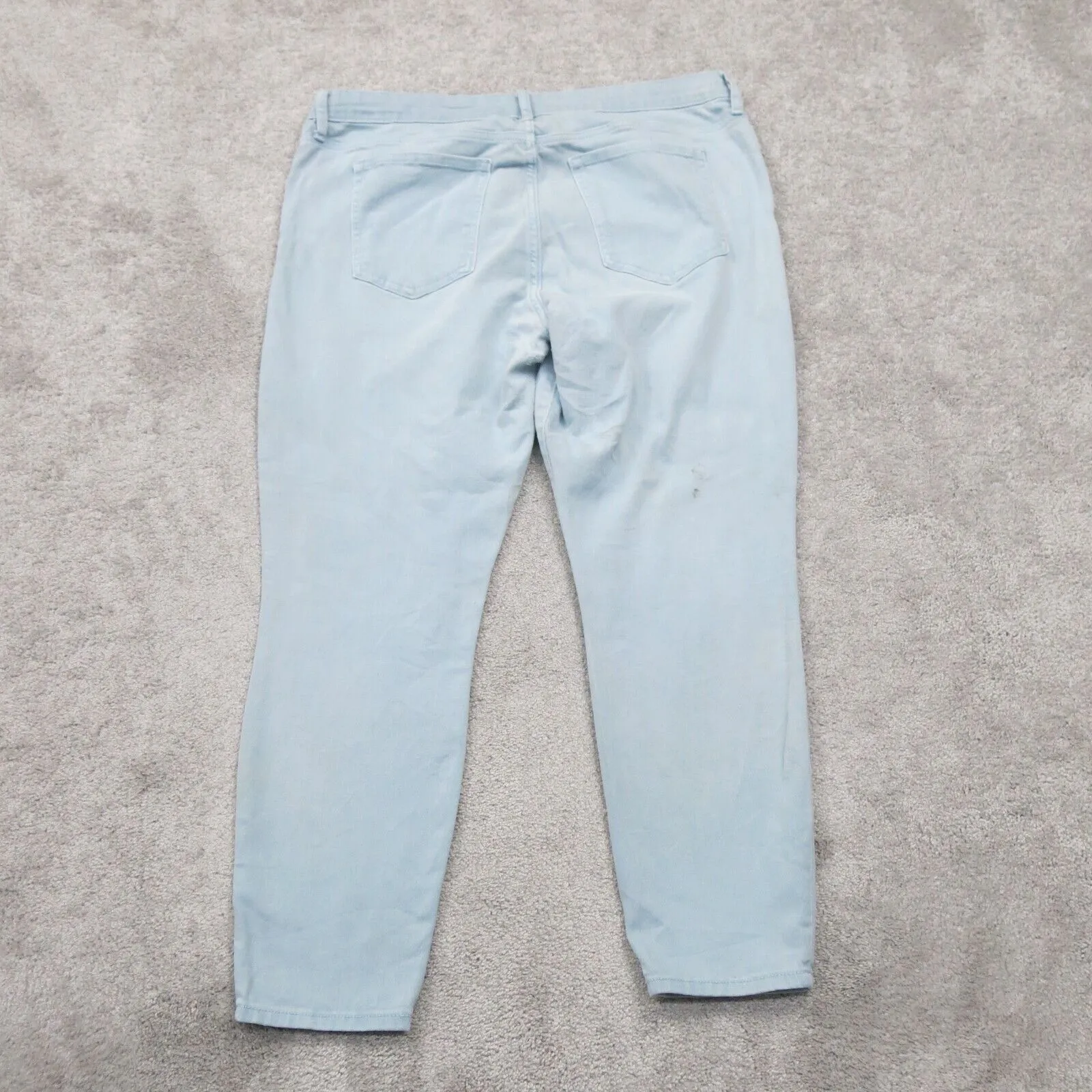 Gap Womens 3 Regular Legging Jeans Denim Stretch Mid Rise Light Blue Size 33