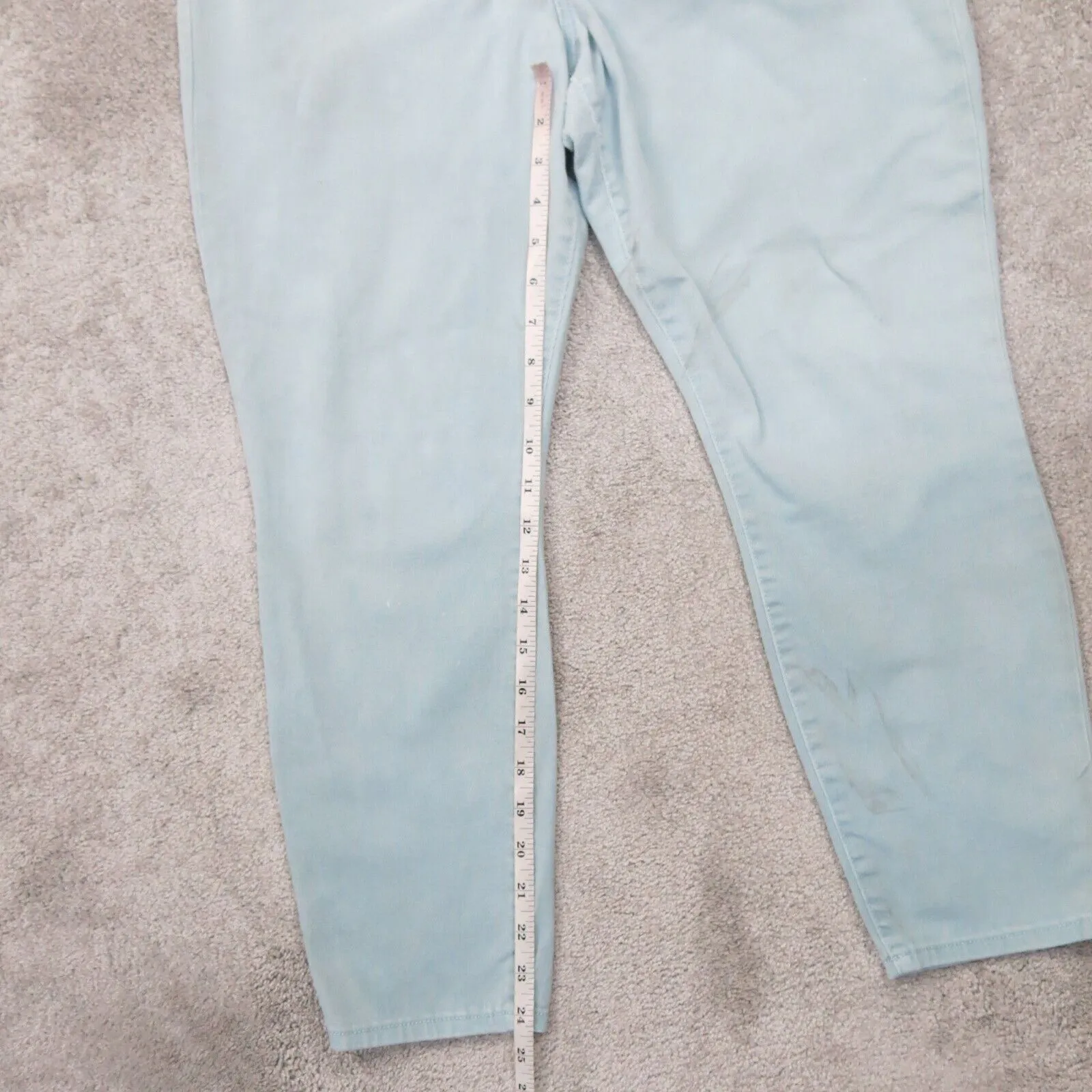 Gap Womens 3 Regular Legging Jeans Denim Stretch Mid Rise Light Blue Size 33