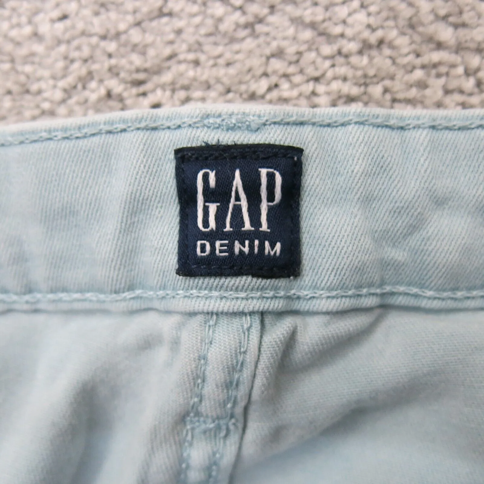 Gap Womens 3 Regular Legging Jeans Denim Stretch Mid Rise Light Blue Size 33