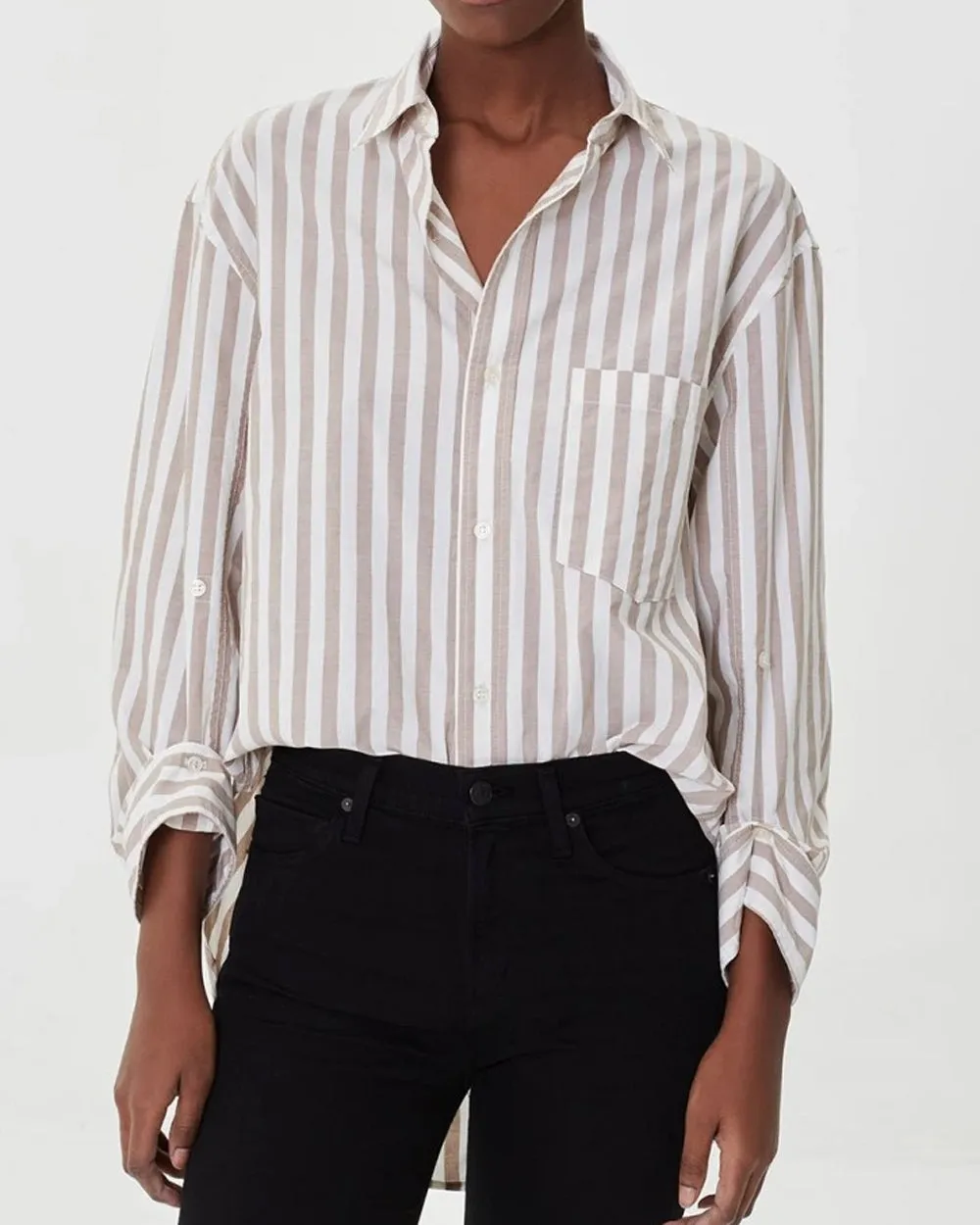 Havana Stripe Button Up Shirt