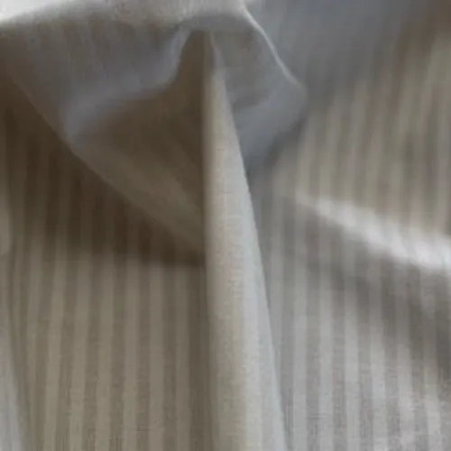 Ivory/White | Narrow Stripe Shirting - SKU 7040 #U22