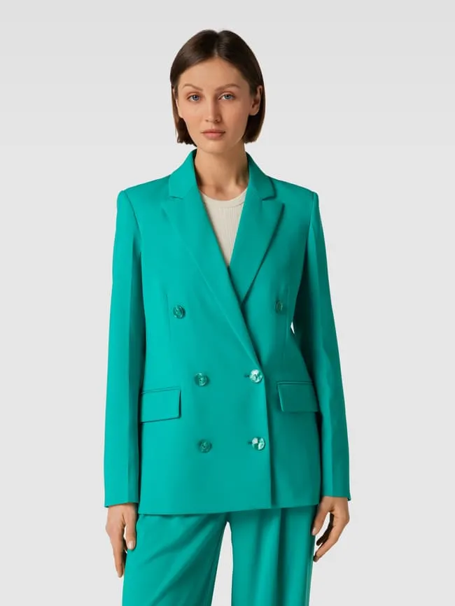 Jacket with double-breasted button placket, model "GIACCA" Patrizia Pepe, green