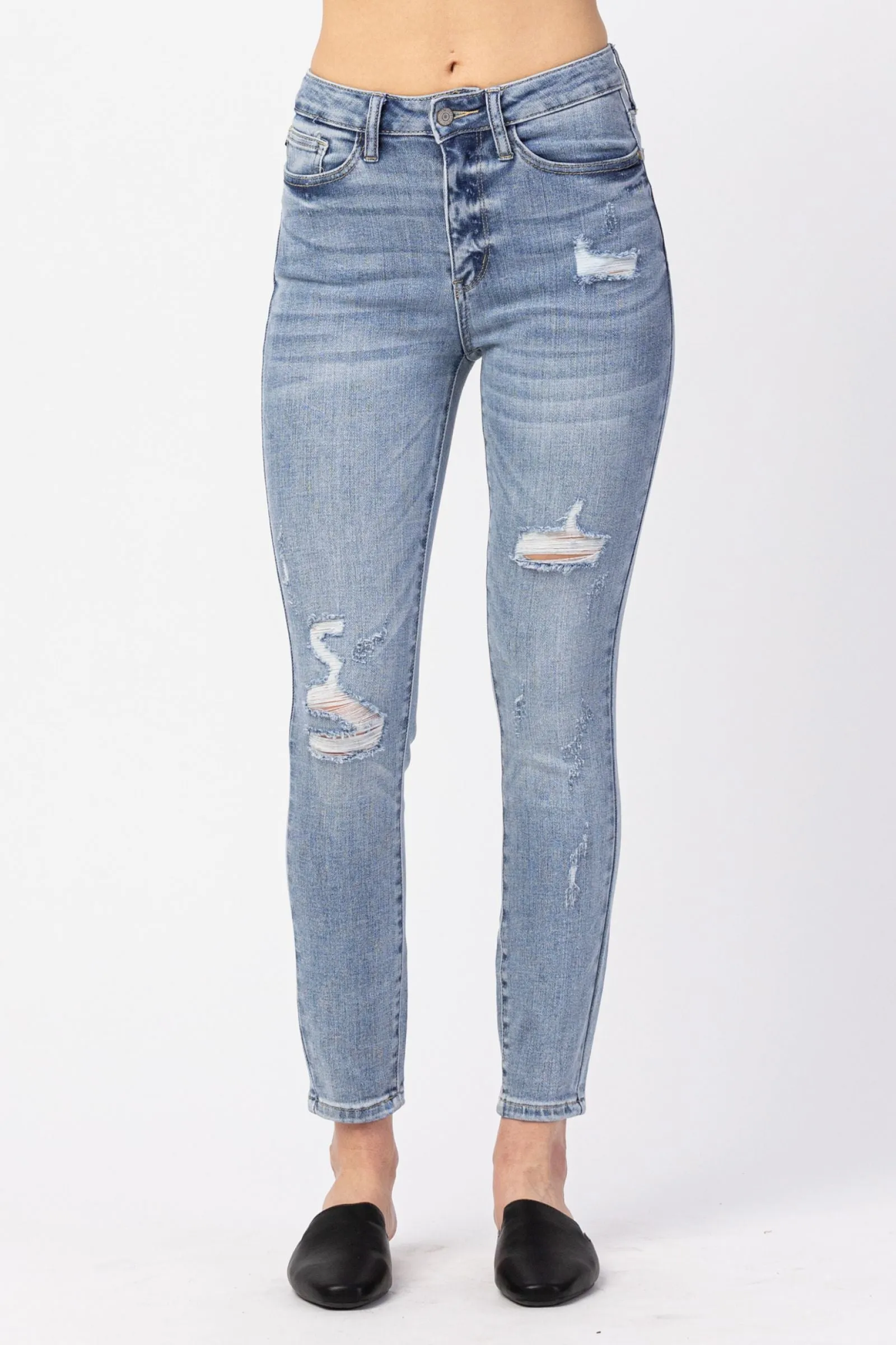 Judy Blue Distressed Skinny Jeans