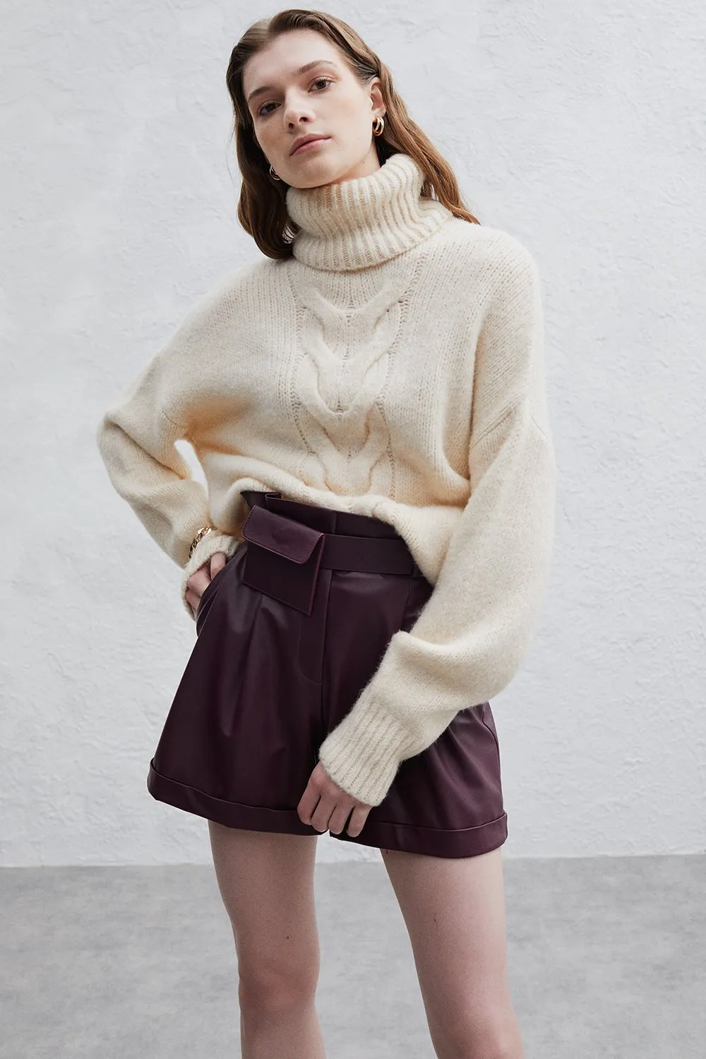 Mayra Cable Knit Sweater