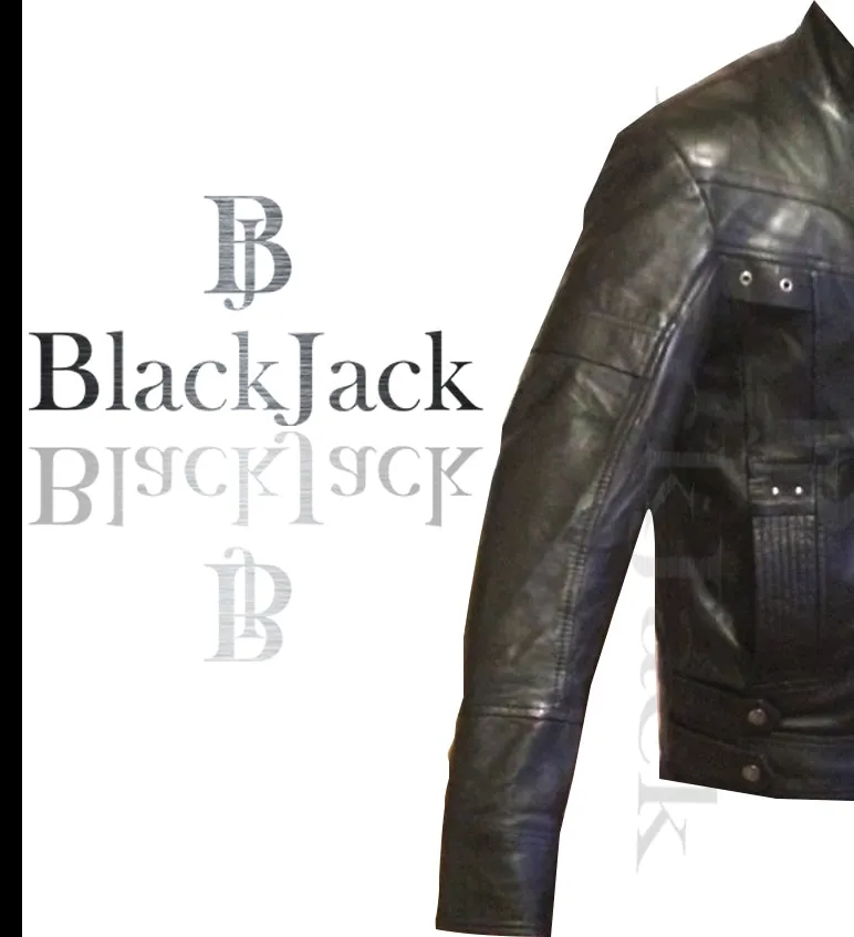 Men Slim Fit Sheep Leather Jacket