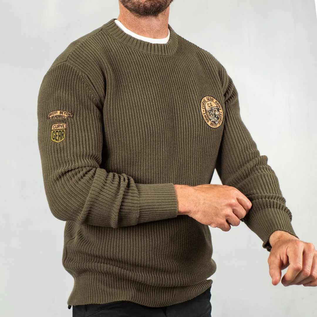 Military Badge Knitwear Fatigue