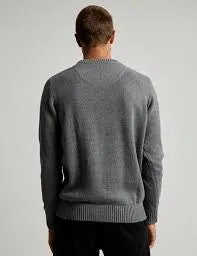 Mr Simple Grey Knit Jumper