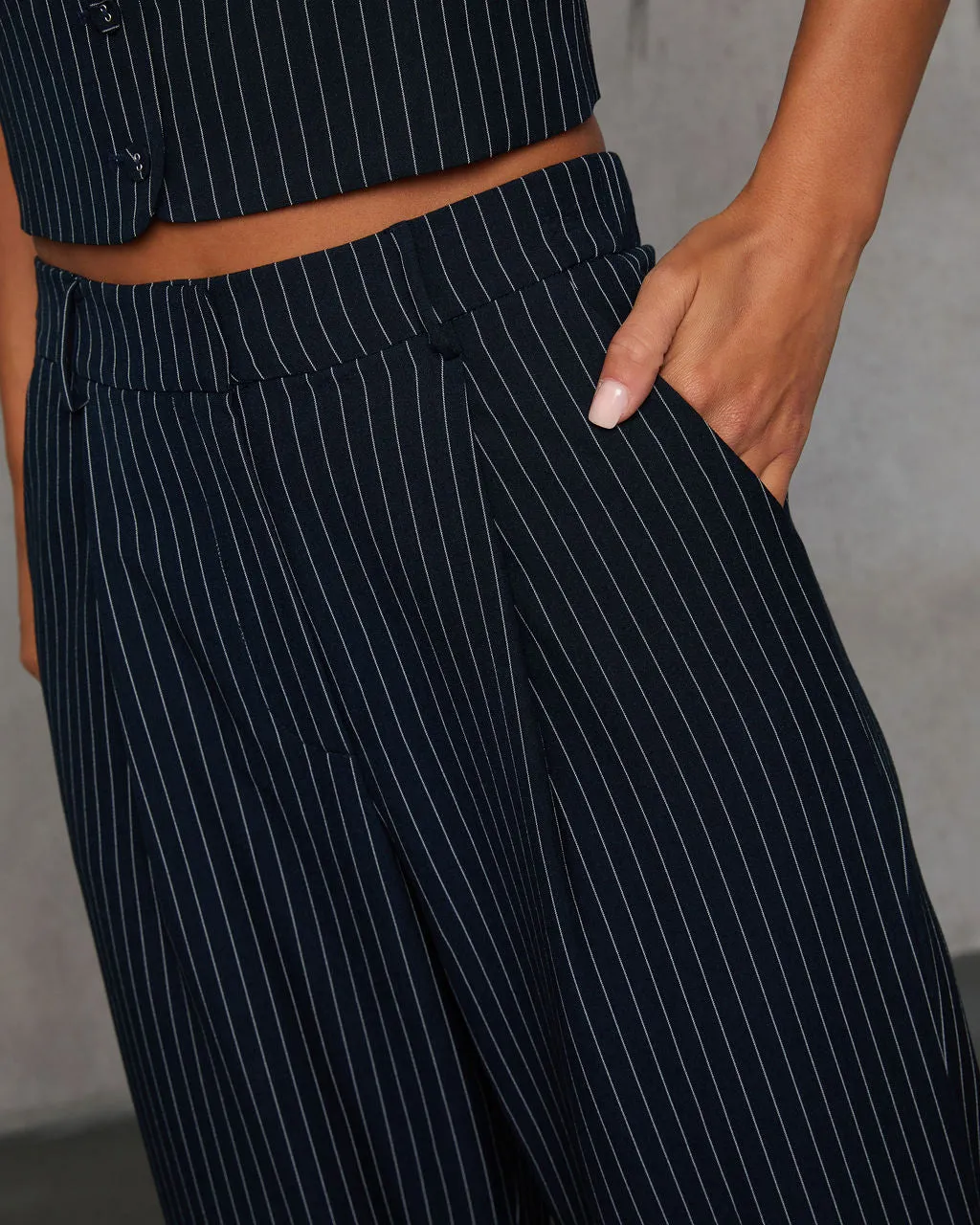 Out Of Sight High Waisted Pinstripe Pants