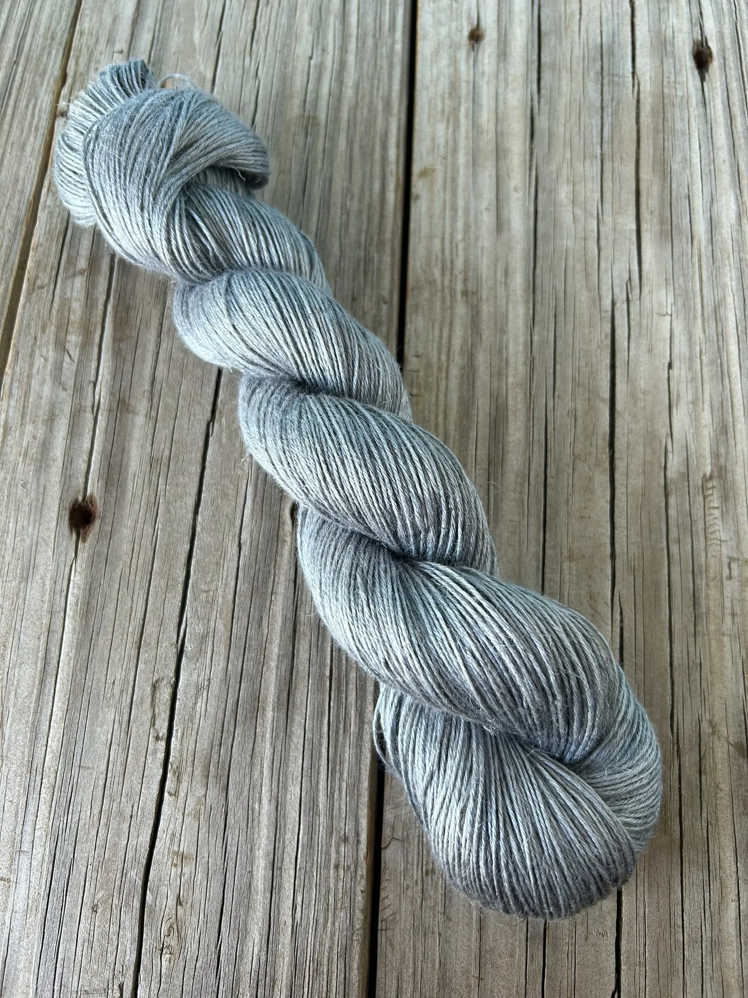 Pieces of Eight, Silver Gay Bamboo Linen Treasures Yarn, Fingering Weight Yarn