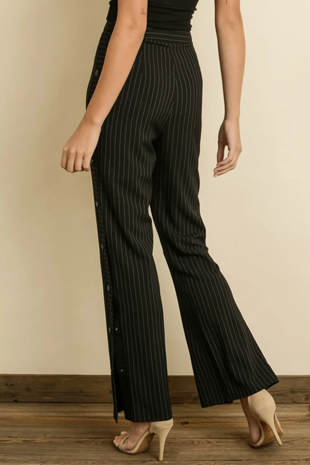 Pinstripe Track Pants