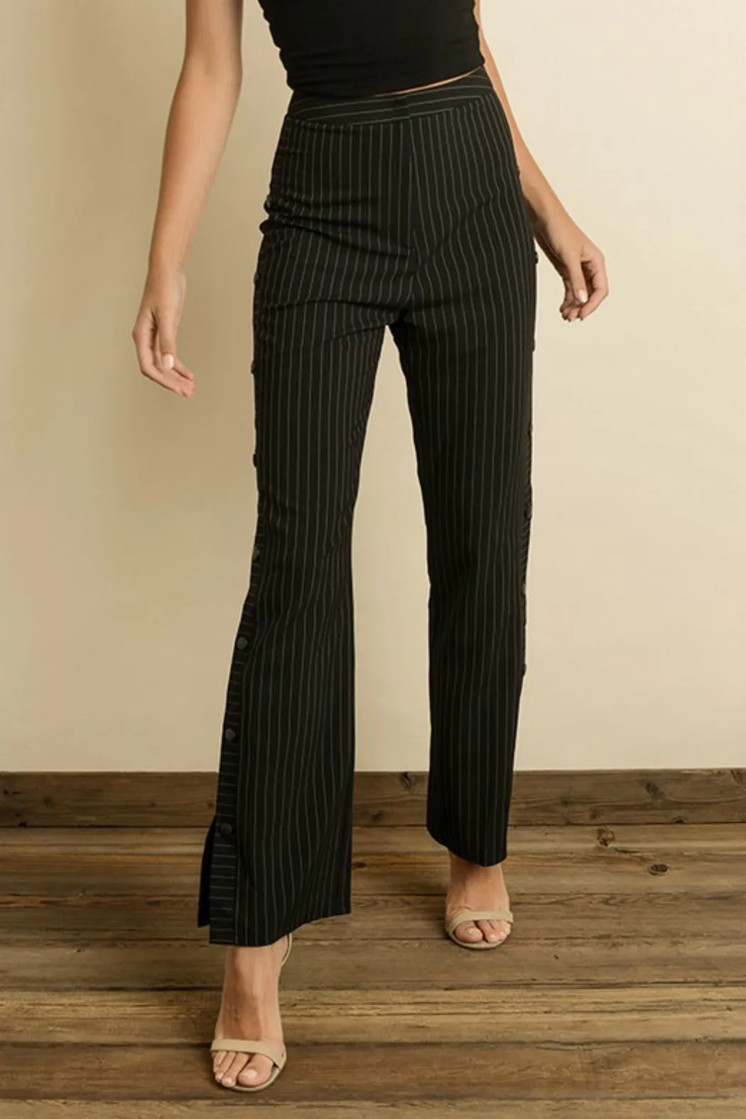 Pinstripe Track Pants