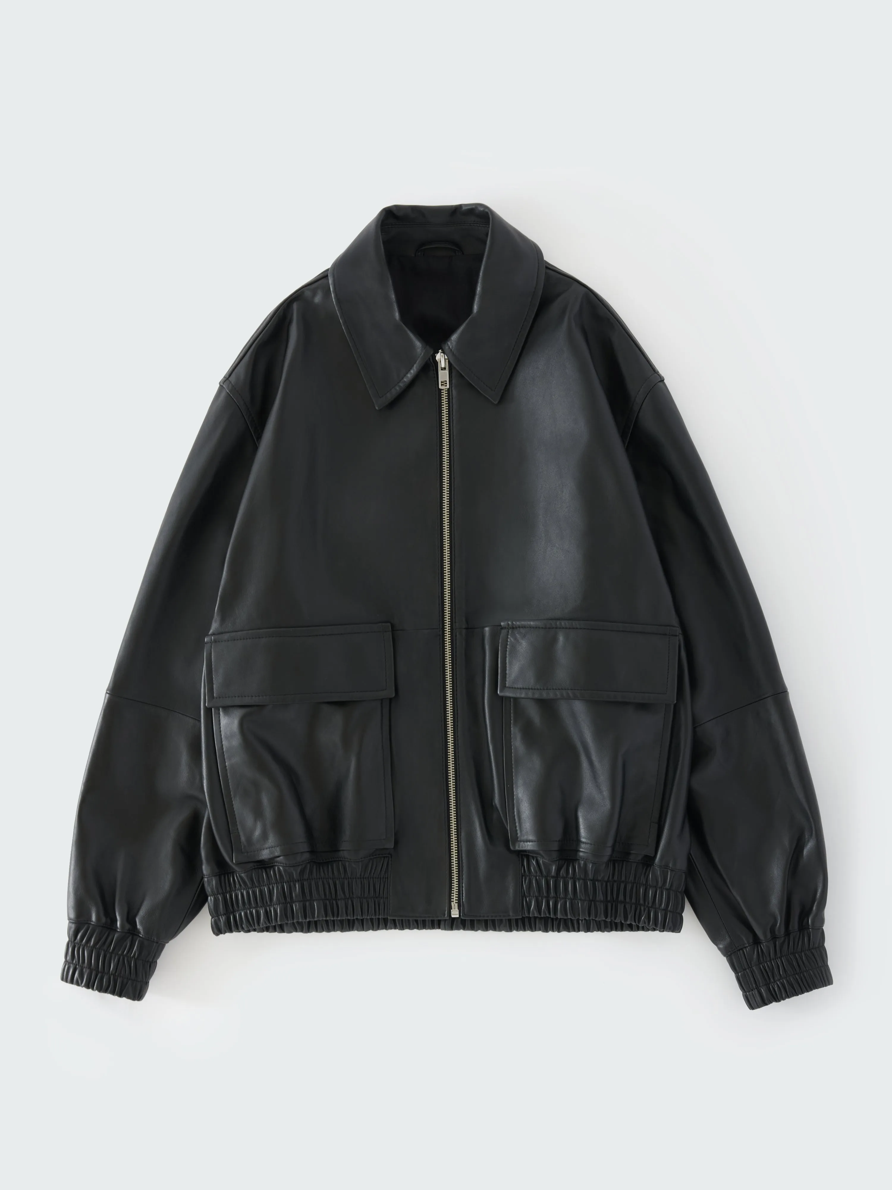 Piston Leather Jacket in Black