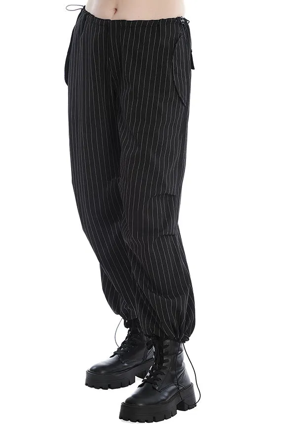 Raven Pinstripe | PANTS