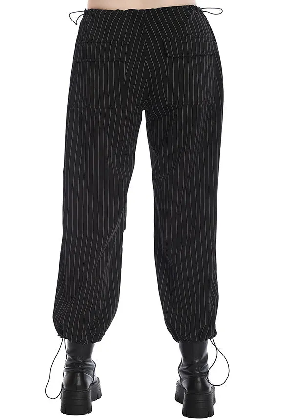 Raven Pinstripe | PANTS