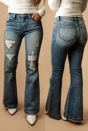 Reese Flare Jeans (Medium Wash - Tall) | FINAL SALE