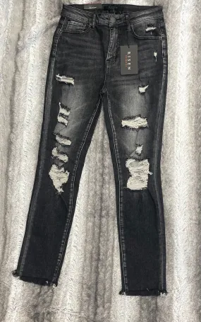 Risen distressed jeans