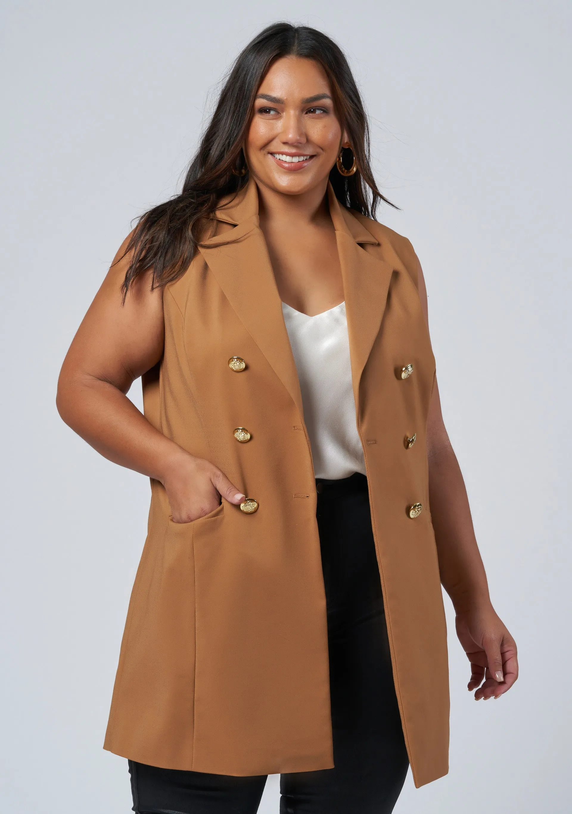 Shiloh Sleeveless Blazer