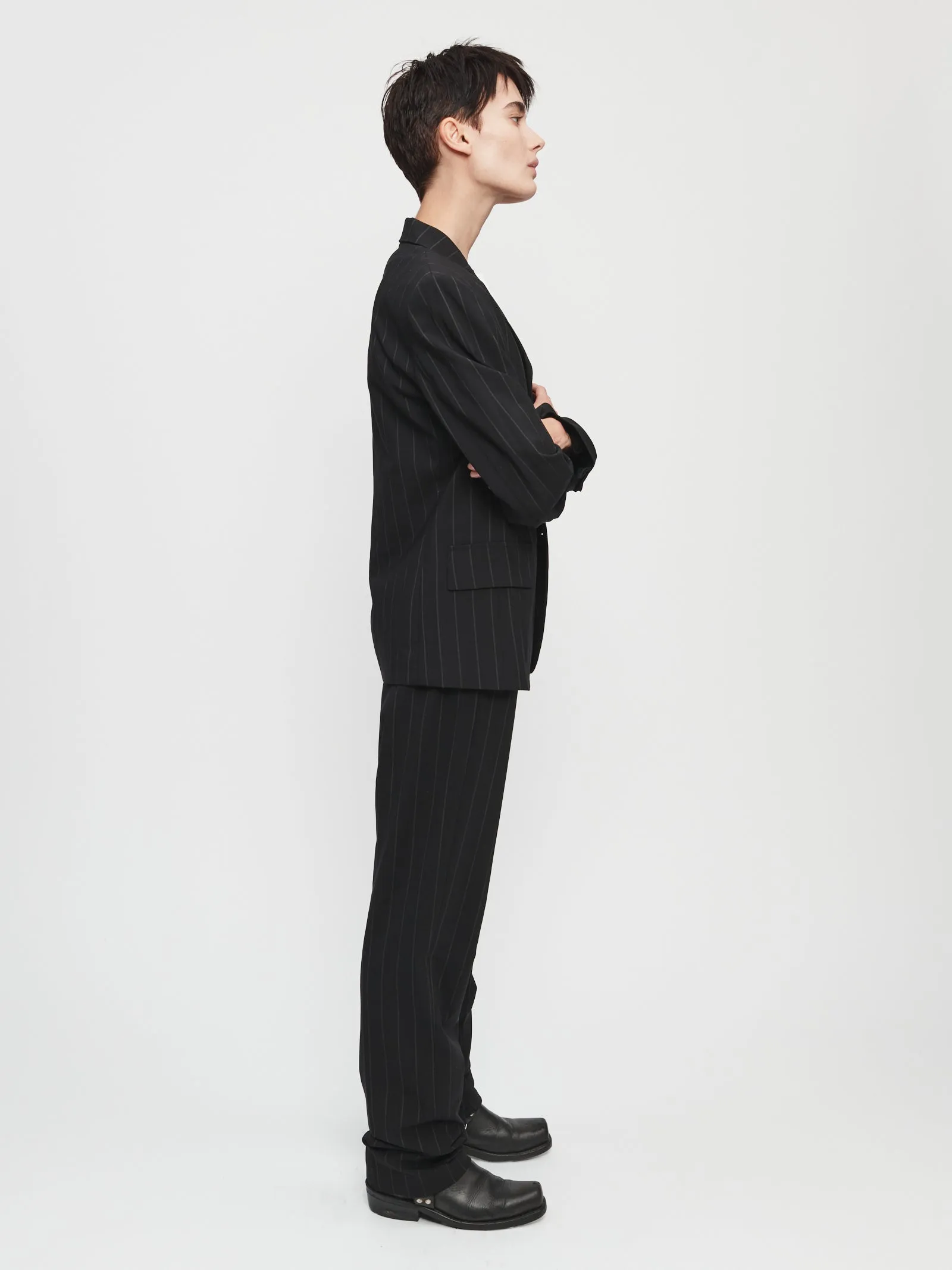 Slim Trouser in Pinstripe