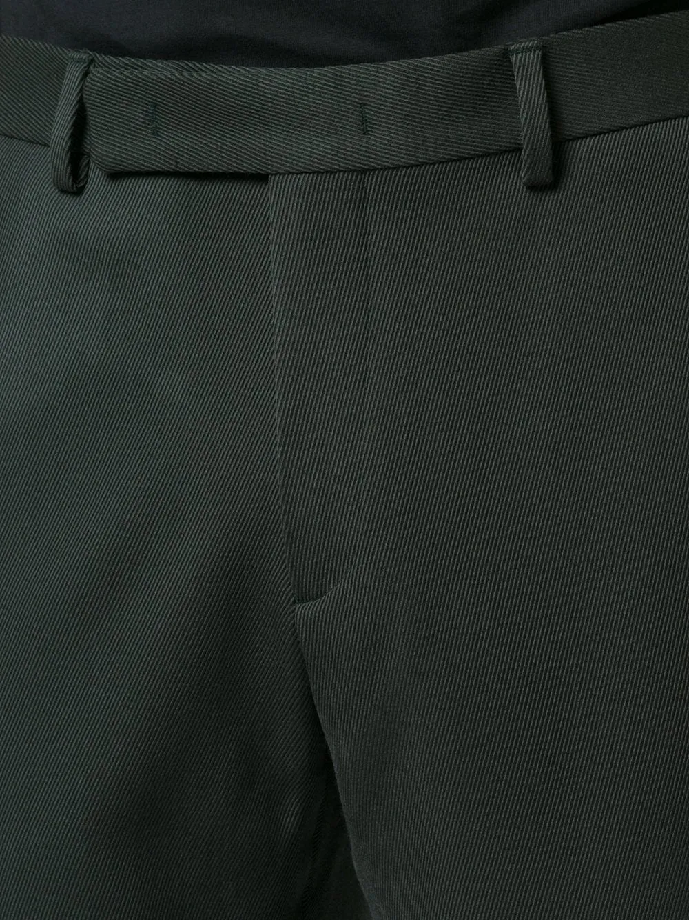 Slim Trousers Dark Olive Green