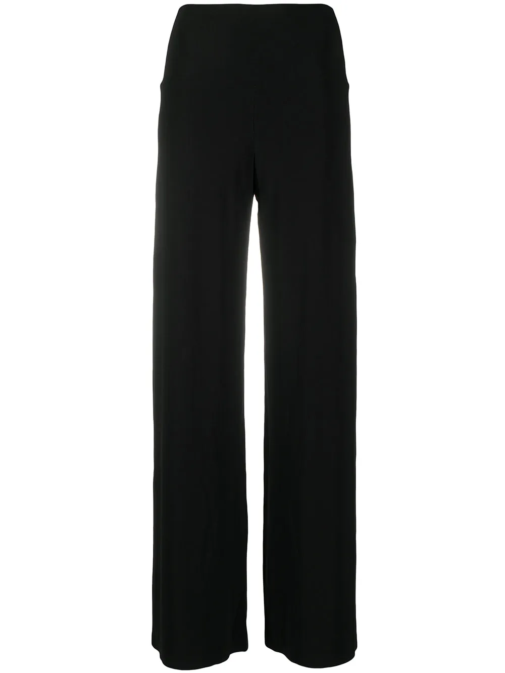 Straight leg black trousers