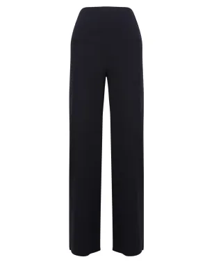 Straight leg blue trousers