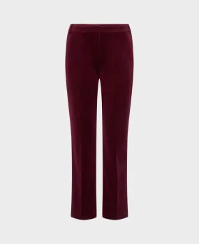 Straight Leg Velvet Trousers