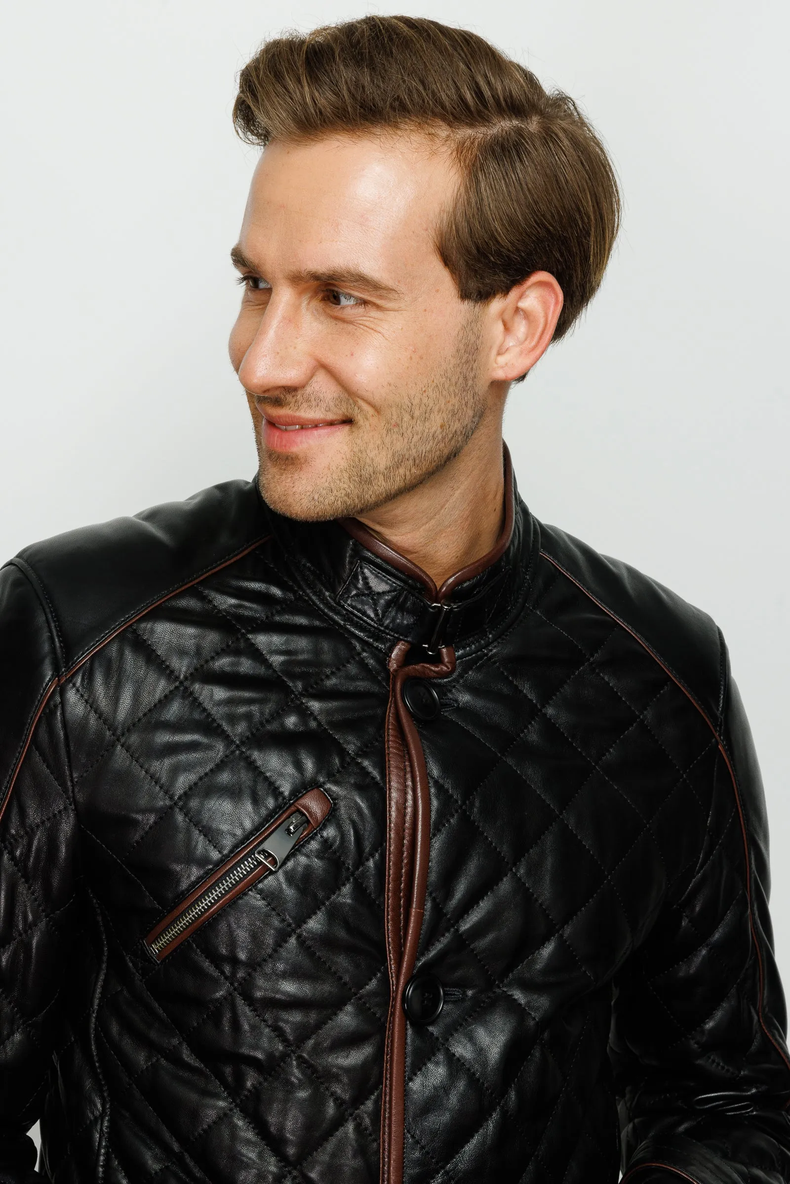 The Martinez Black Leather Men Jacket