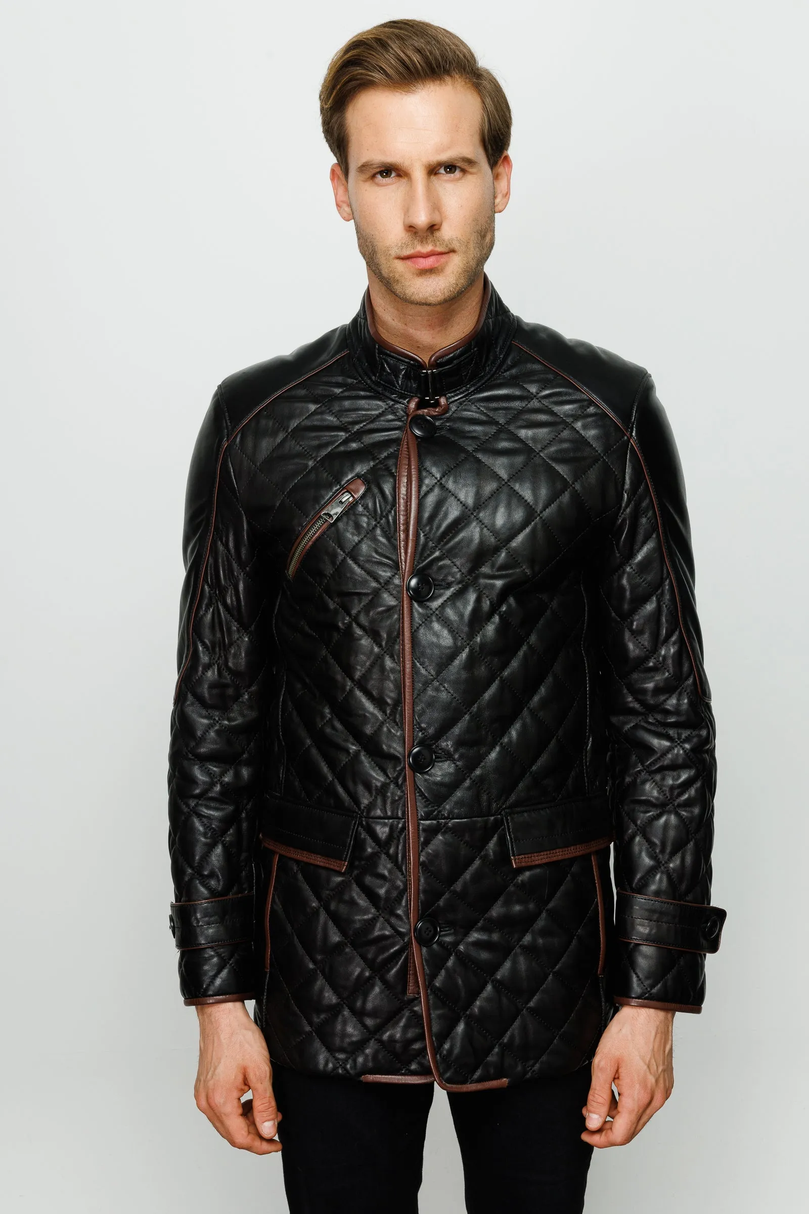 The Martinez Black Leather Men Jacket